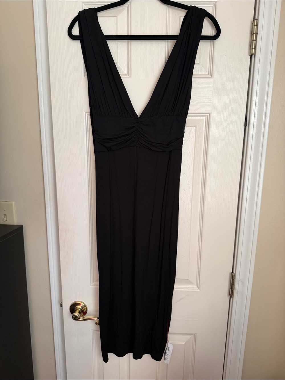 ASOS Black Sleeveless V-Neck Maxi Dress